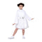 JAZWARES Costumes Princess Leia Costume for Kids, Star Wars, White Hooded Dress