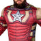 JAZWARES Costumes Red Guardian Qualux Costume for Adults, Marvel, Jumpsuit and Mask