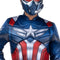 JAZWARES Costumes Sam Wilson Captain America Qualux Costume for Adults, Marvel, Padded Jumpsuit
