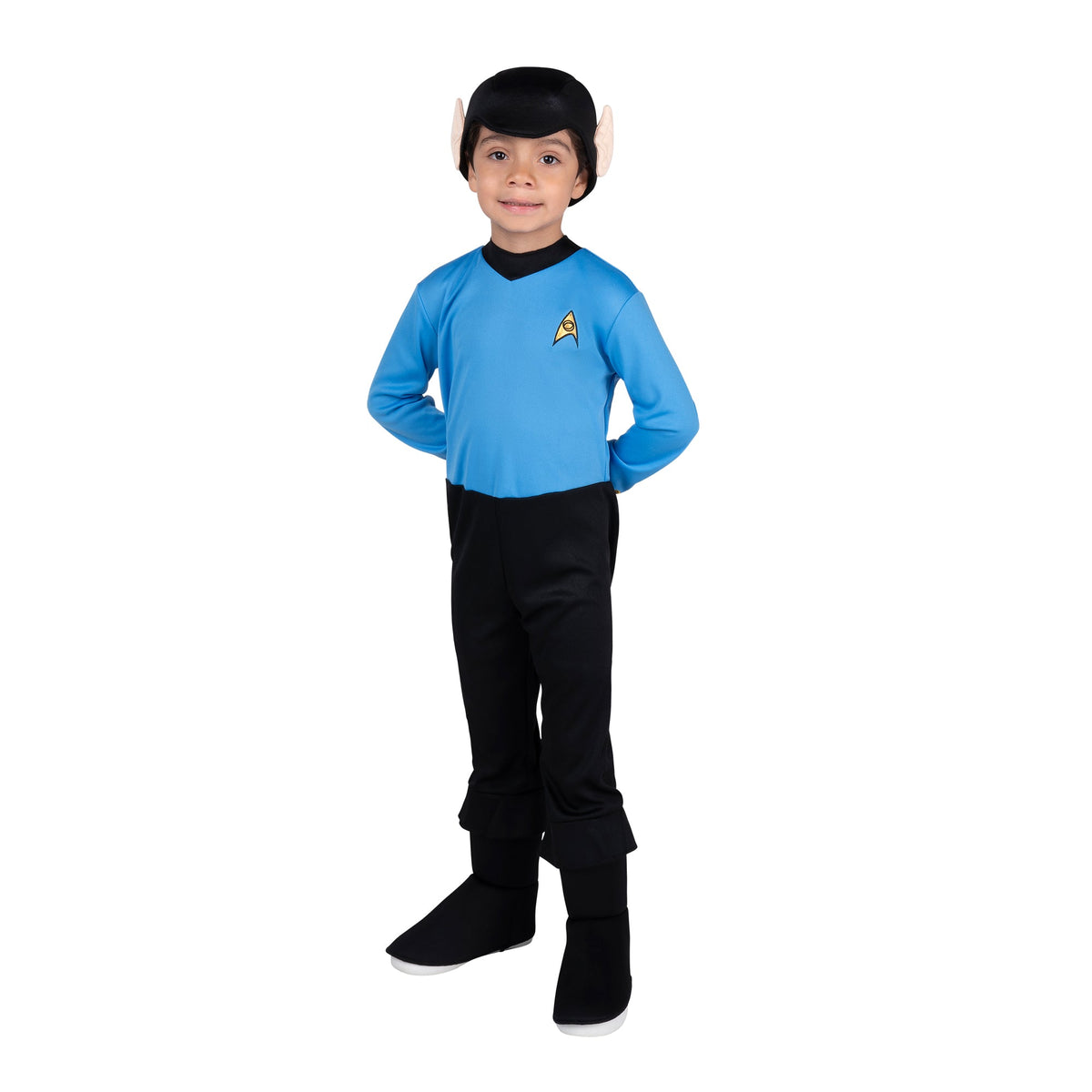 JAZWARES Costumes Spock Costume for Toddlers, Star Trek, Jumpsuit and Headpiece 191726794356