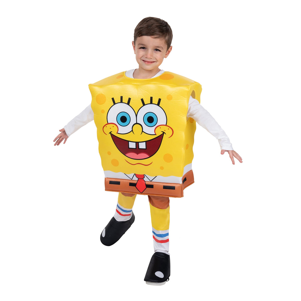 JAZWARES Costumes SpongeBob Costume for Toddlers, Padded Tunic and Pants 191726794325