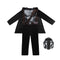 JAZWARES Costumes The Mandalorian Costume for Kids, Star Wars, Jumpsuit with Attached Cape