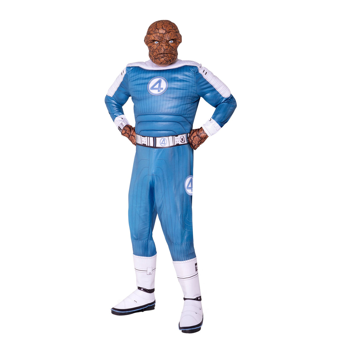 JAZWARES Costumes The Thing Costume Qualux for Adults, Marvel, Jumpsuit