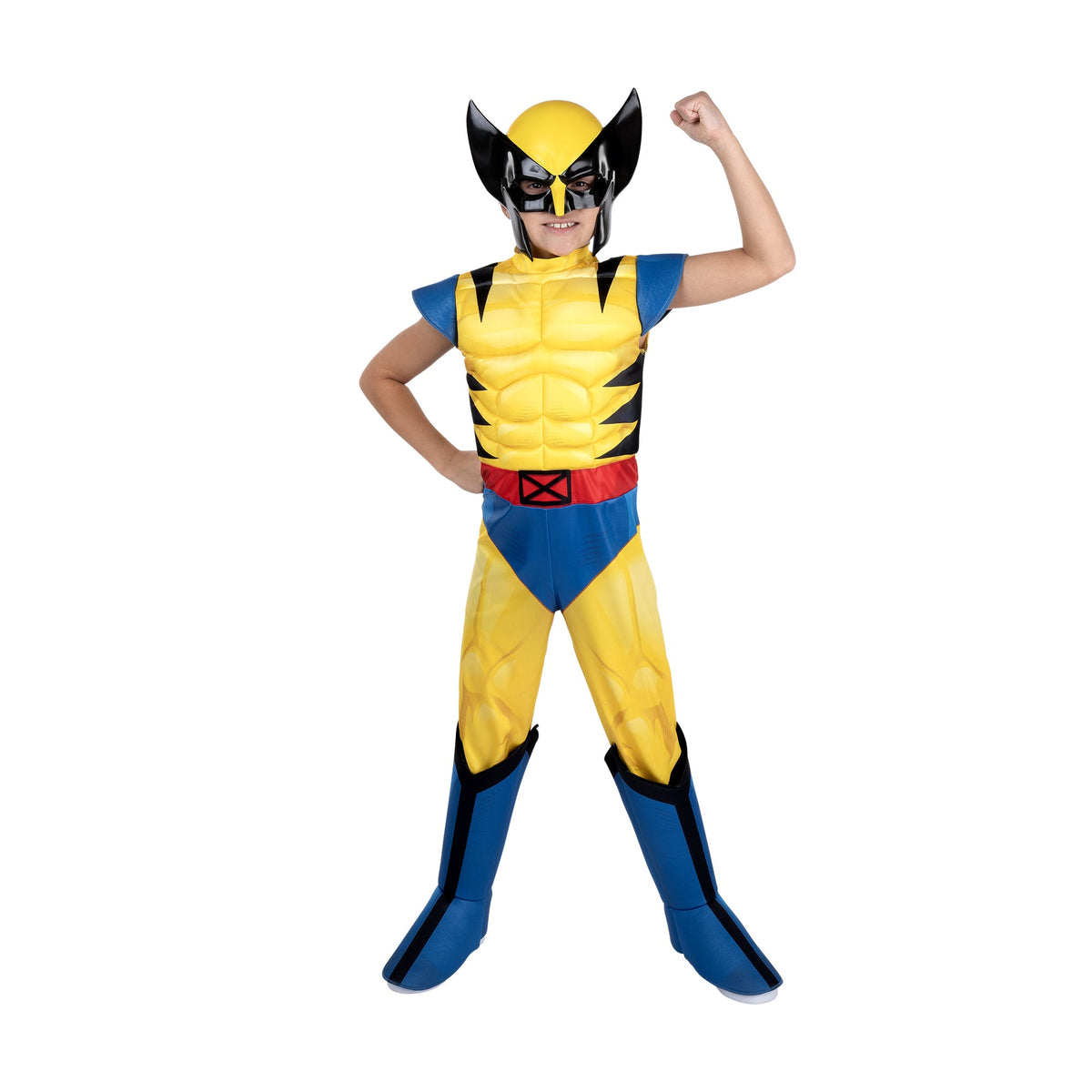 JAZWARES Costumes Wolverine Costume for Kids, Marvel, Jumpsuit