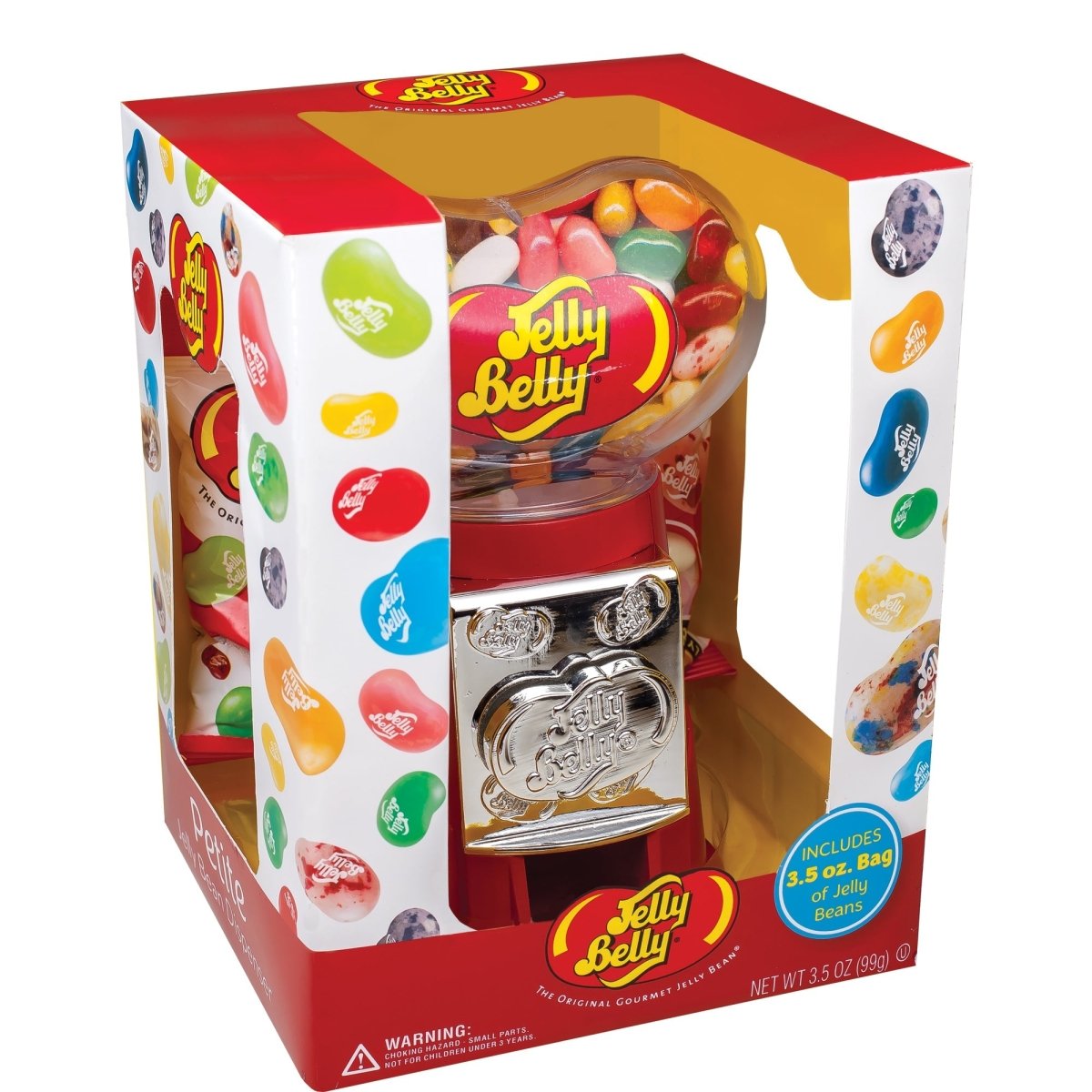 JELLY BELLY Candy Jelly Belly Small Heart Bean Machine, 1 Count 071570009434