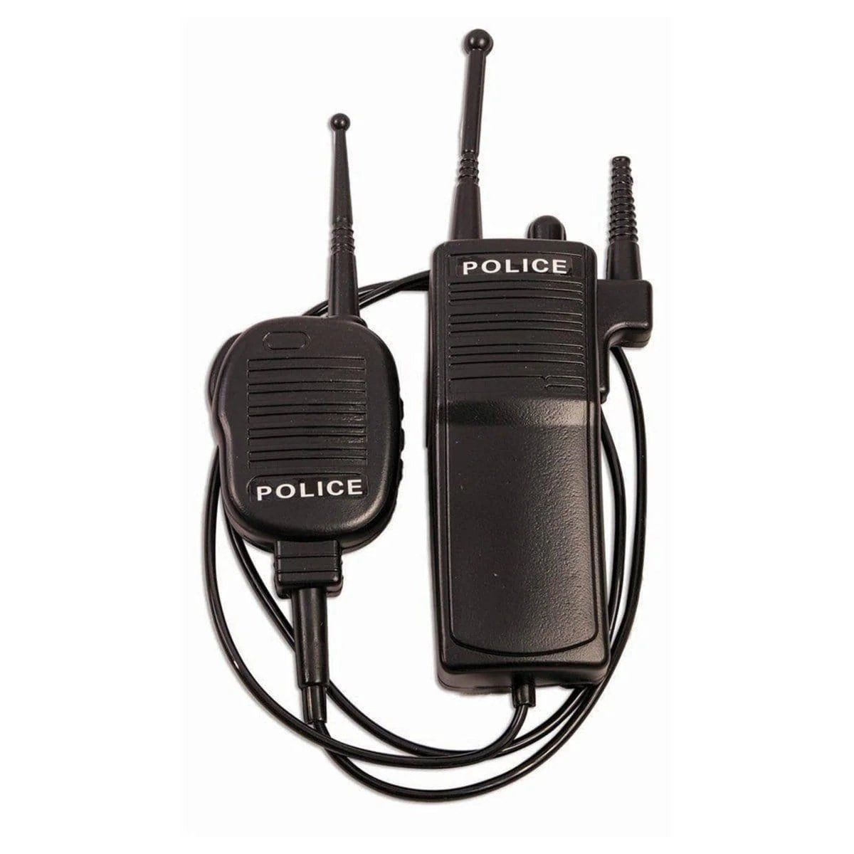 JIANGXI PANS ANIMATION CULTURE CREATIVE CO.,LTD Costume Accessories Black Police Walkie Talkie Set, 1 Count 810120718484