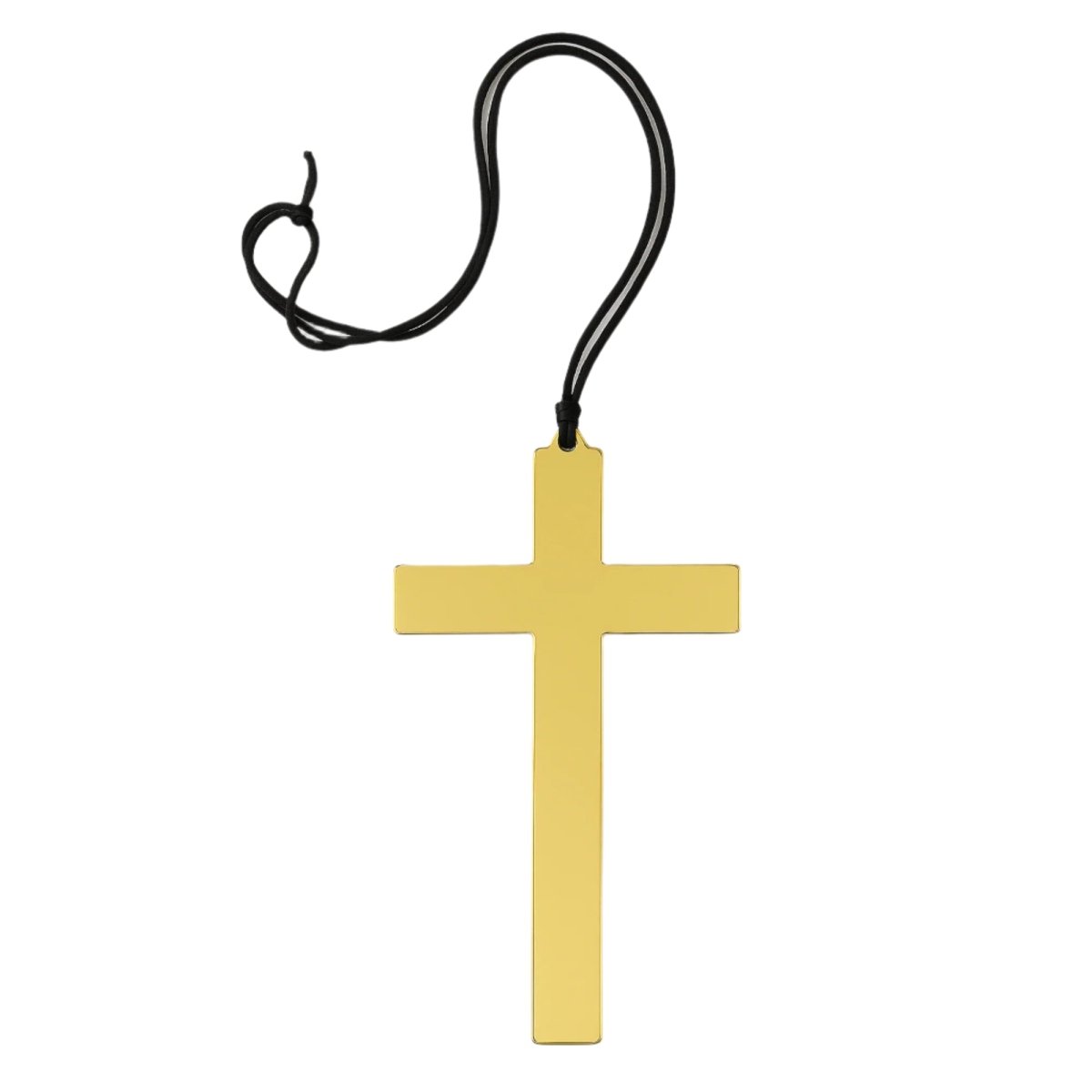 JIANGXI PANS ANIMATION CULTURE CREATIVE CO.,LTD Costume Accessories Gold Cross Necklace, 1 Count 810120718613