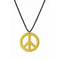 JIANGXI PANS ANIMATION CULTURE CREATIVE CO.,LTD Costume Accessories Gold Peace and Love Necklace, 1 Count 810120718750