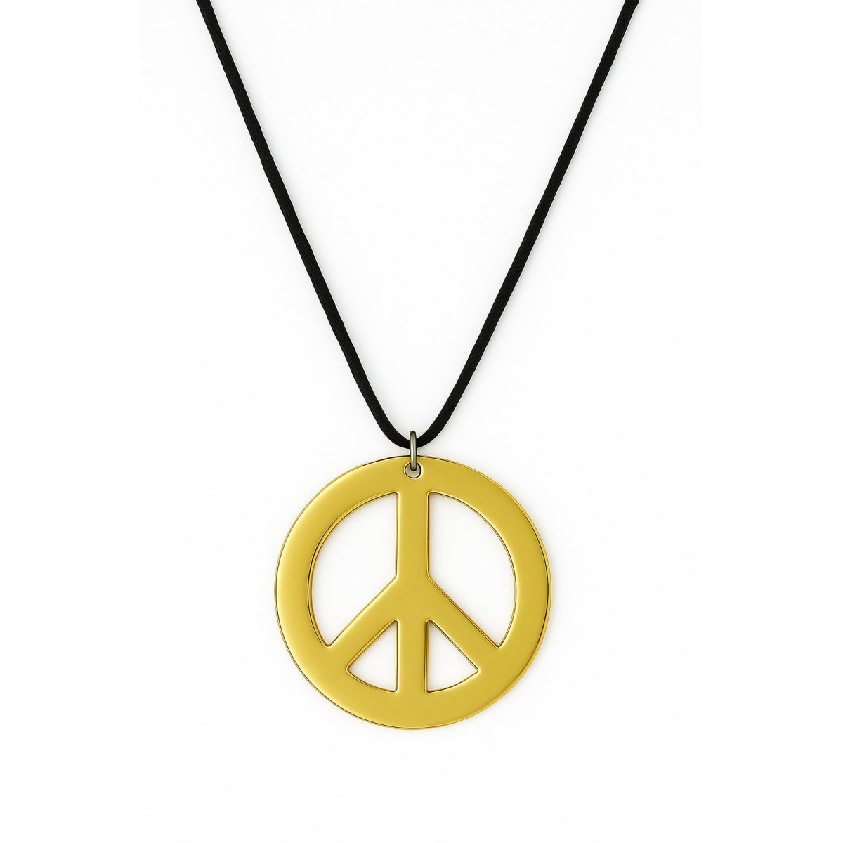 JIANGXI PANS ANIMATION CULTURE CREATIVE CO.,LTD Costume Accessories Gold Peace and Love Necklace, 1 Count 810120718750
