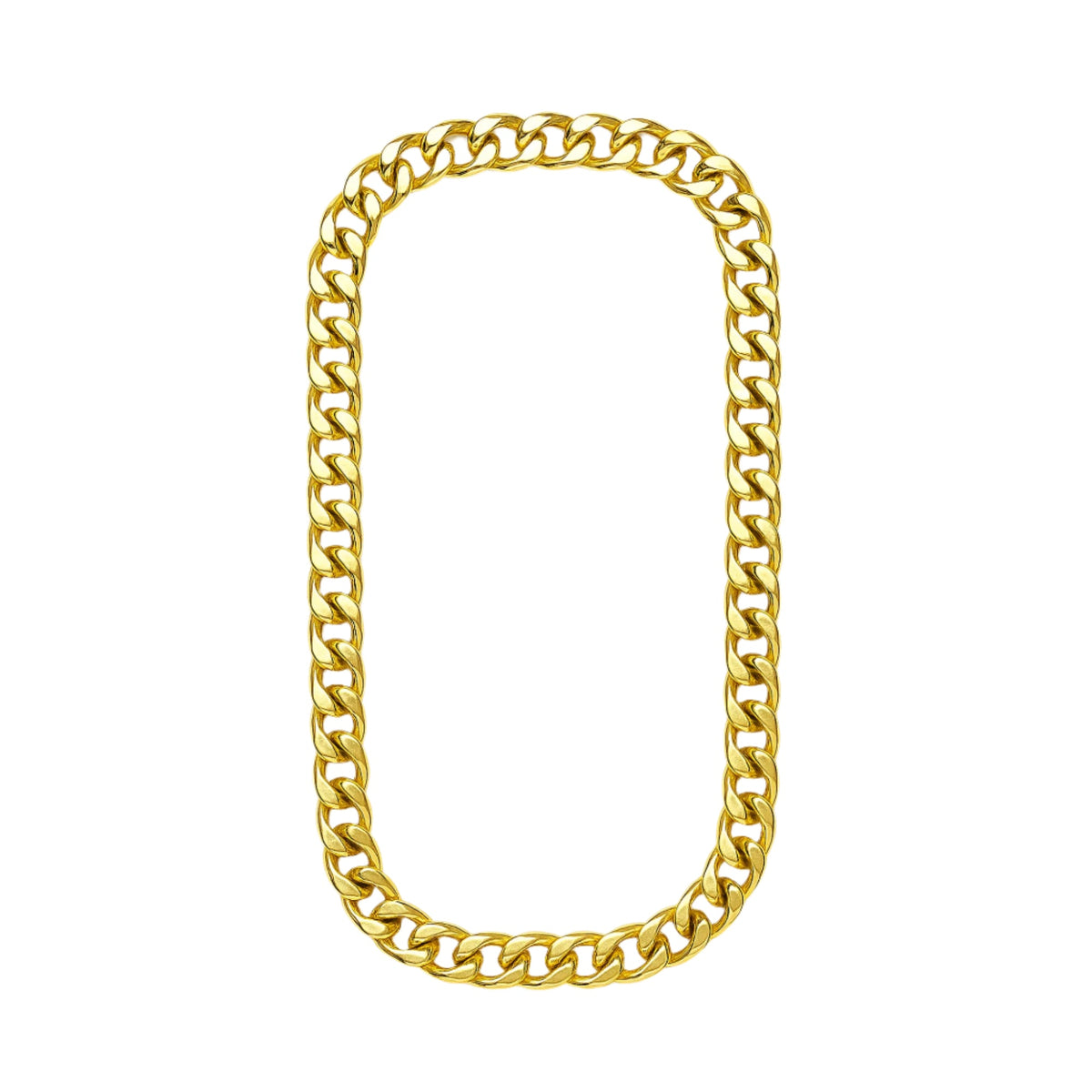 JIANGXI PANS ANIMATION CULTURE CREATIVE CO.,LTD Costume Accessories Gold Small Plastic Chain Necklace, 39 Inches, 1 Count 810120718637