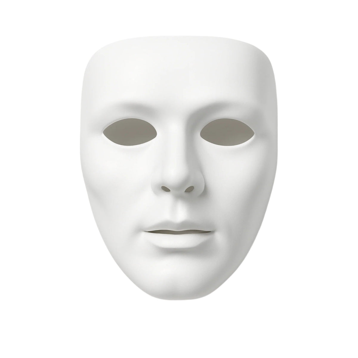 JIANGXI PANS ANIMATION CULTURE CREATIVE CO.,LTD Costume Accessories White Full Face Mask for Adults 810120718675