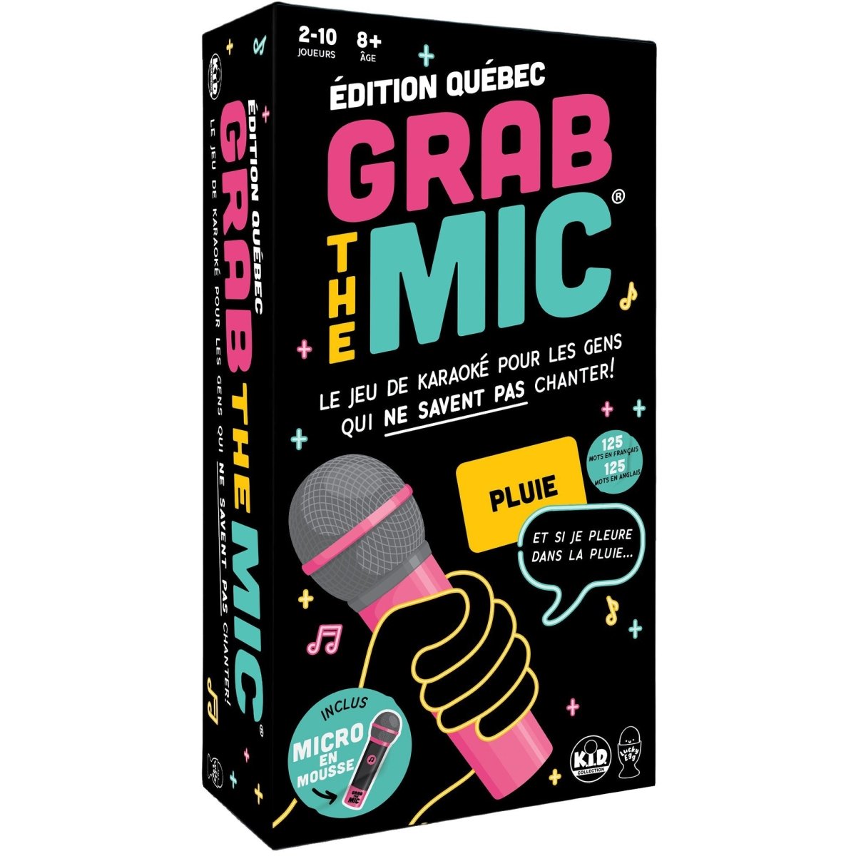 JOUET K.I.D. INC. Toys & Games Grab the Mic Game, Quebec Edition, 1 Count 62927063440492