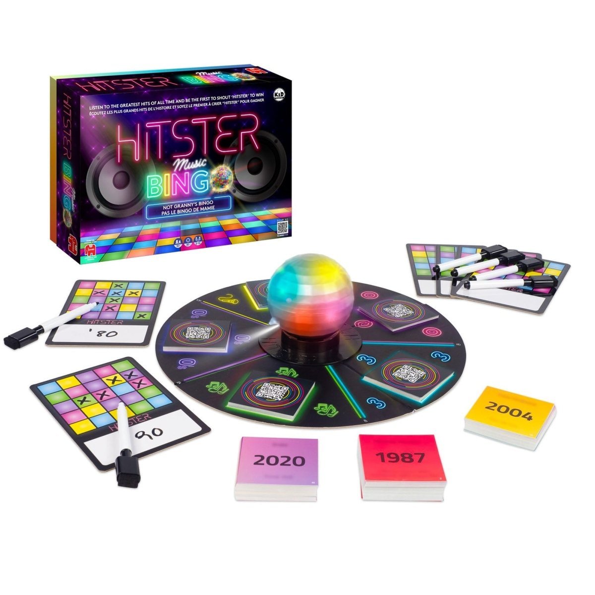 JOUET K.I.D. INC. Toys & Games Hitster Bingo Musical Party Game, 1 Count 629270810418