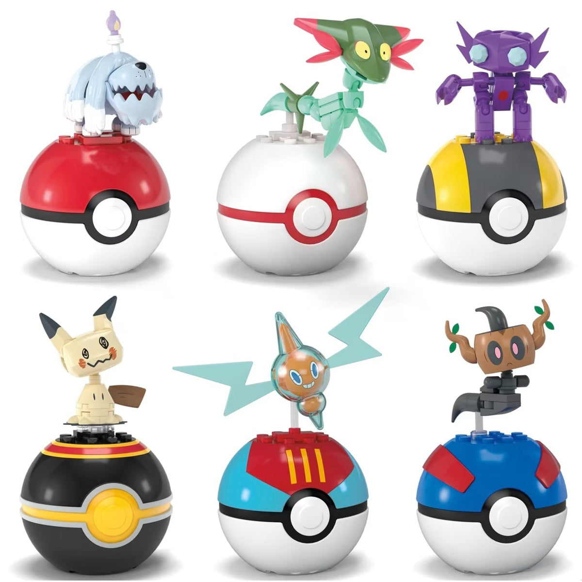 JOUET K.I.D. INC. Toys & Games Mega Construx™ Pokémon, Pokeball Generation, Assortment, 1 Count 194735033461