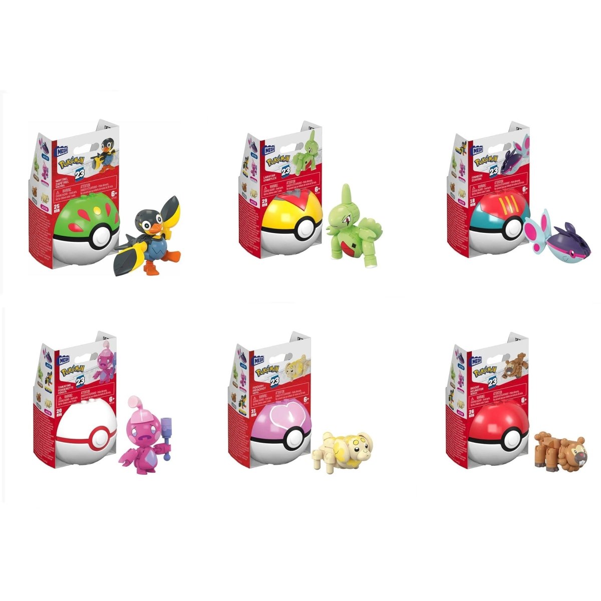 JOUET K.I.D. INC. Toys & Games Mega Construx™ Pokémon, Pokeball Generation, Assortment, 1 Count 194735033461