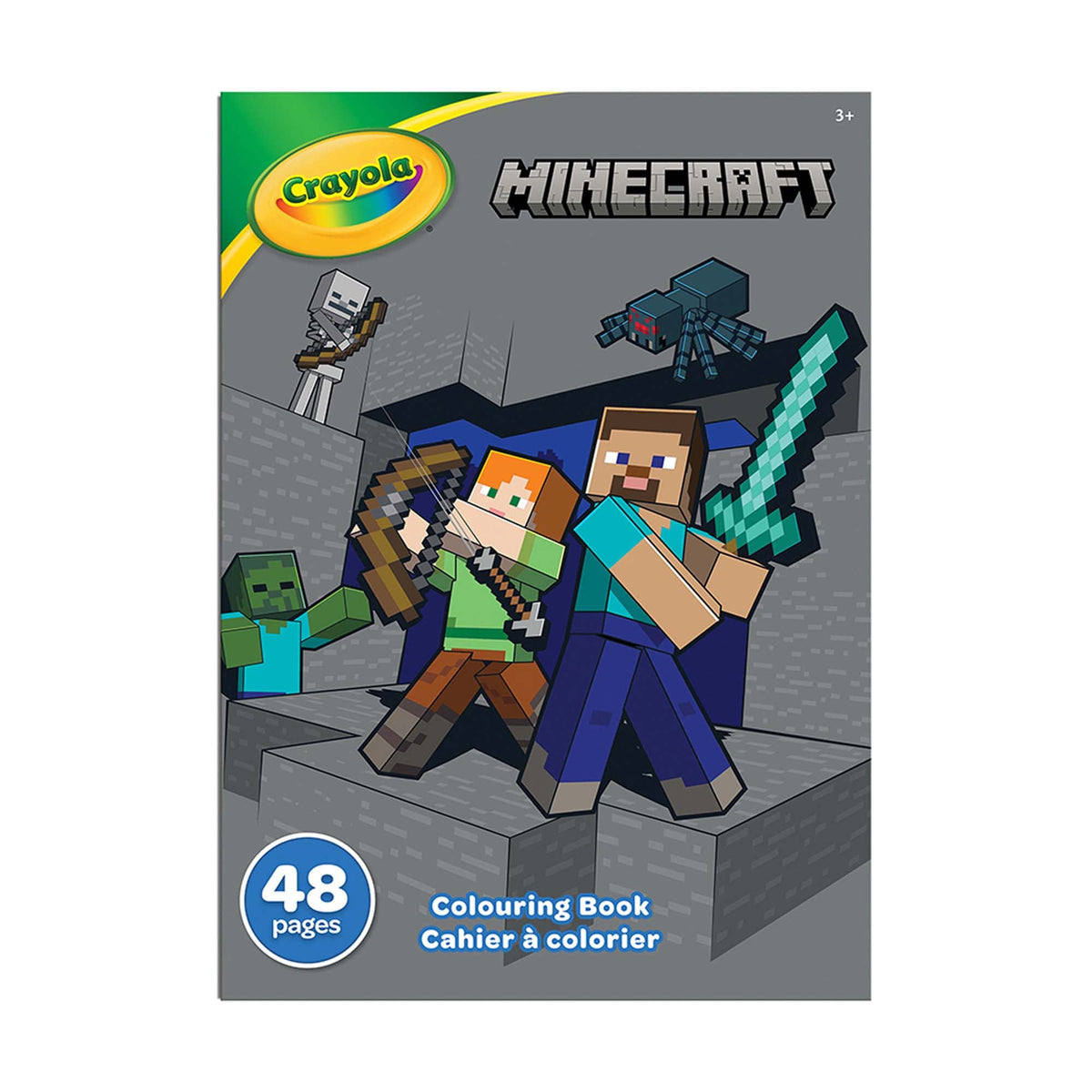 JOUET K.I.D. INC. Toys & Games Minecraft Coloring Book, 48 Pages, 1 Count