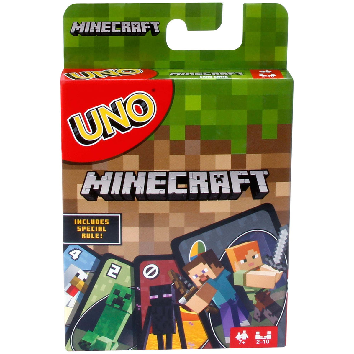 JOUET K.I.D. INC. Toys & Games Minecraft UNO Card Game, 1 Count 887961606782