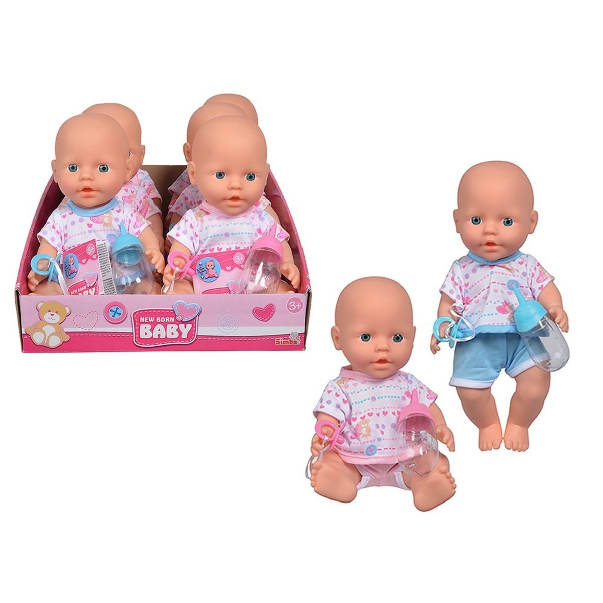 JOUET K.I.D. INC. Toys & Games New Born Baby Doll Drink and Wet, Assortment, 1 Count 14006592000674