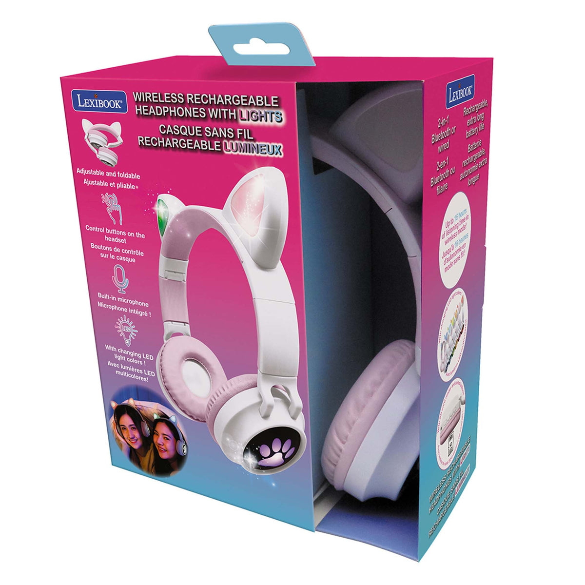 JOUET K.I.D. INC. Toys & Games Wireless Rechargeable Headphone with Lights for Kids