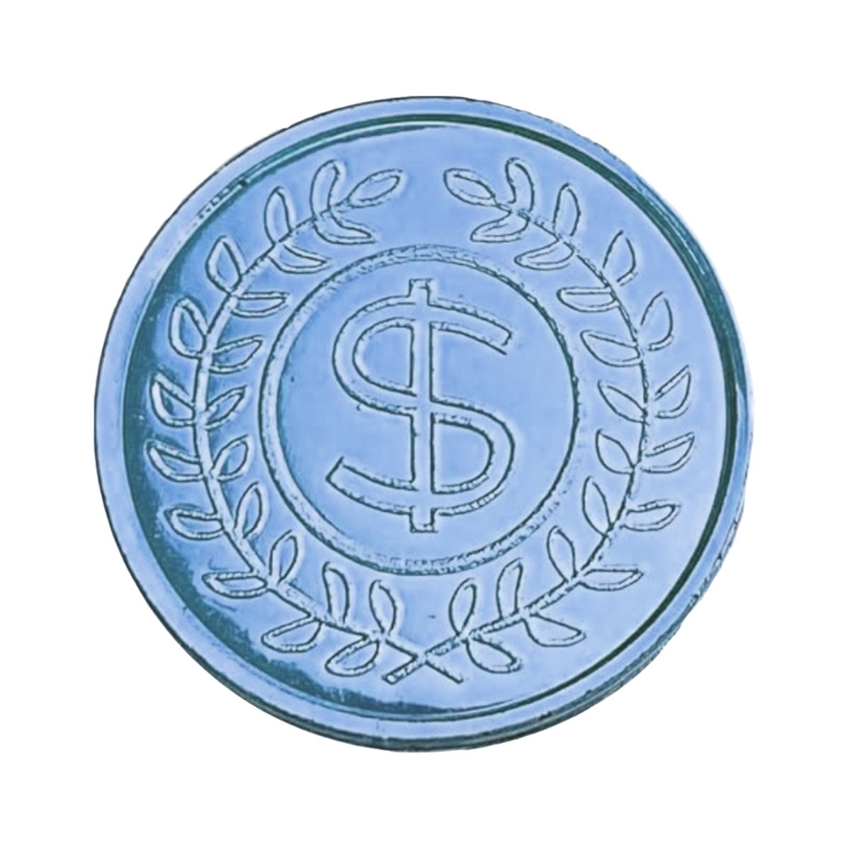 Blue Tea Coin Blue Milk Chocolate Coins, 6 Oz | Party Expert