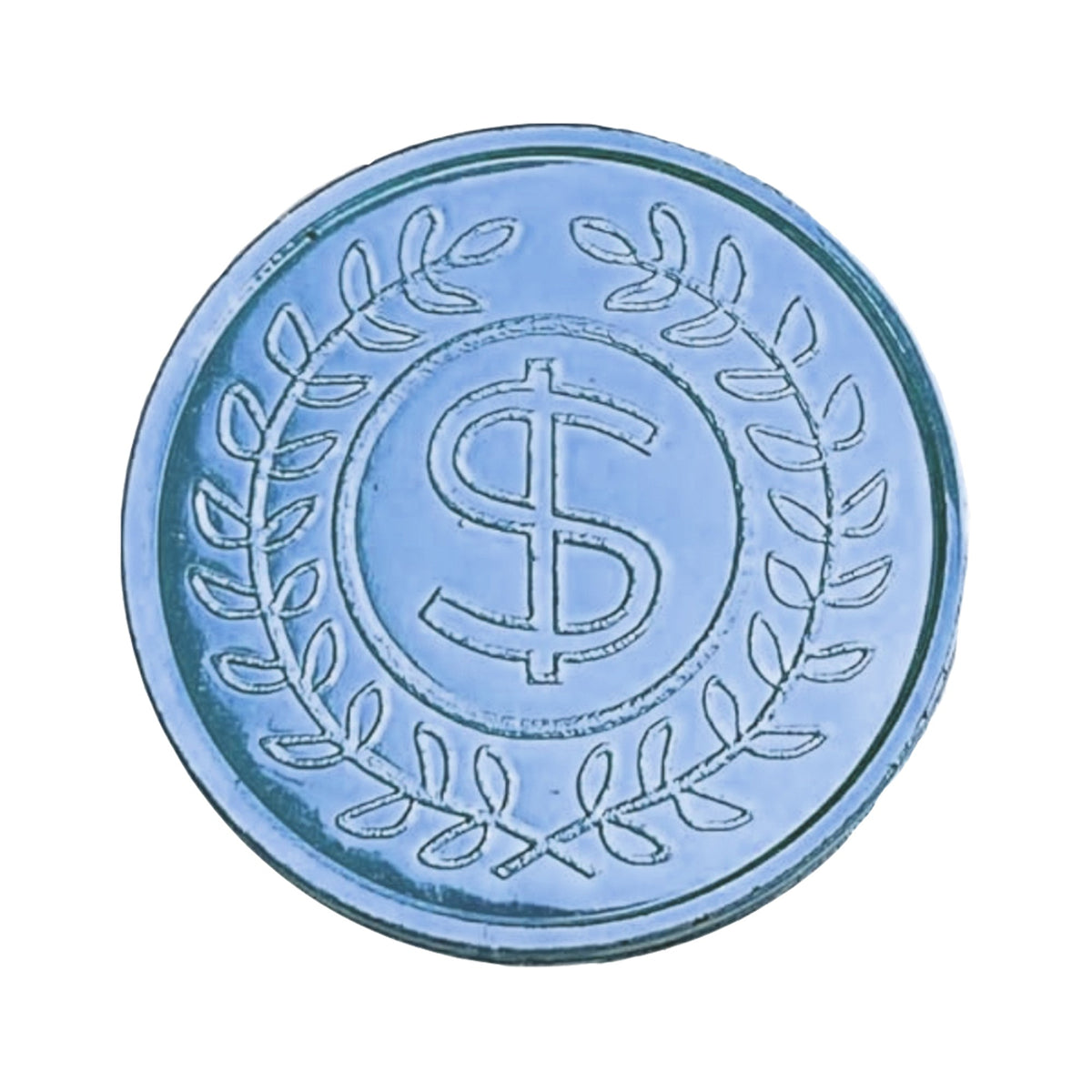 JUST CANDY Candy Bar Blue Milk Chocolate Coins, 6 Oz, 1 Count 715786714699