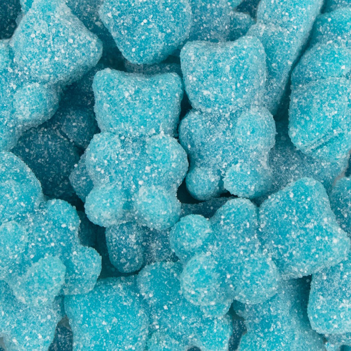 JUST CANDY Candy Bar Blue Sugar Coated Gummy Bears, 1.2 lb, 1 Count 715786868828