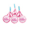 JUST CANDY Candy Bar Pink "C'est une Fille" Kisses Chocolate, 1 Count 715786981374