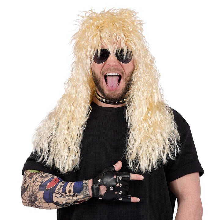 KAI YEE LIMITED Costume Accessories Blonde Rockstar Wig for Adults 840482504005