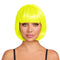 KAI YEE LIMITED Costume Accessories Neon Yellow Bob Wig for Adults 840482504074