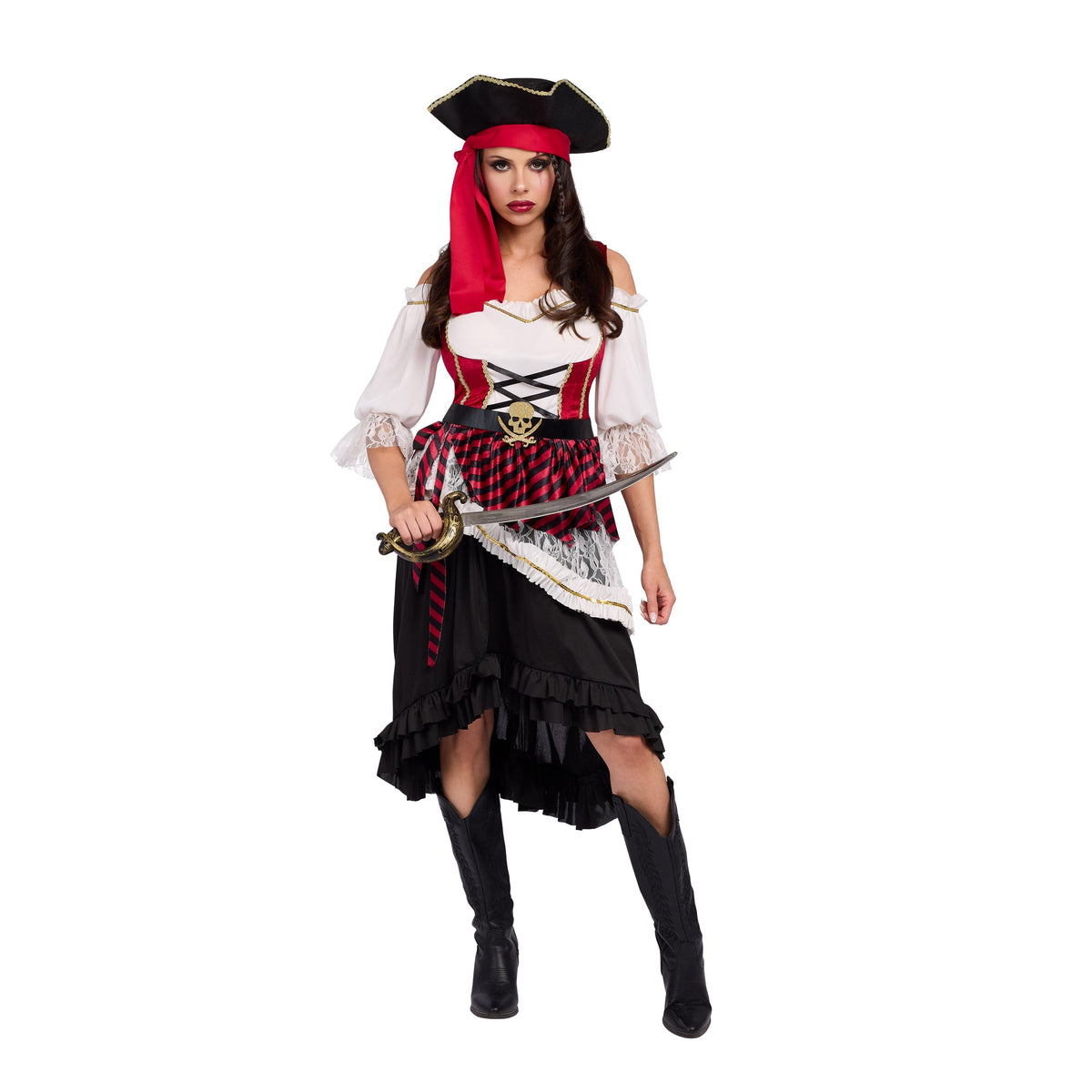 KAI YEE LIMITED Costumes Pirate of the Sea Dress Costume for Adults, Dress and Hat