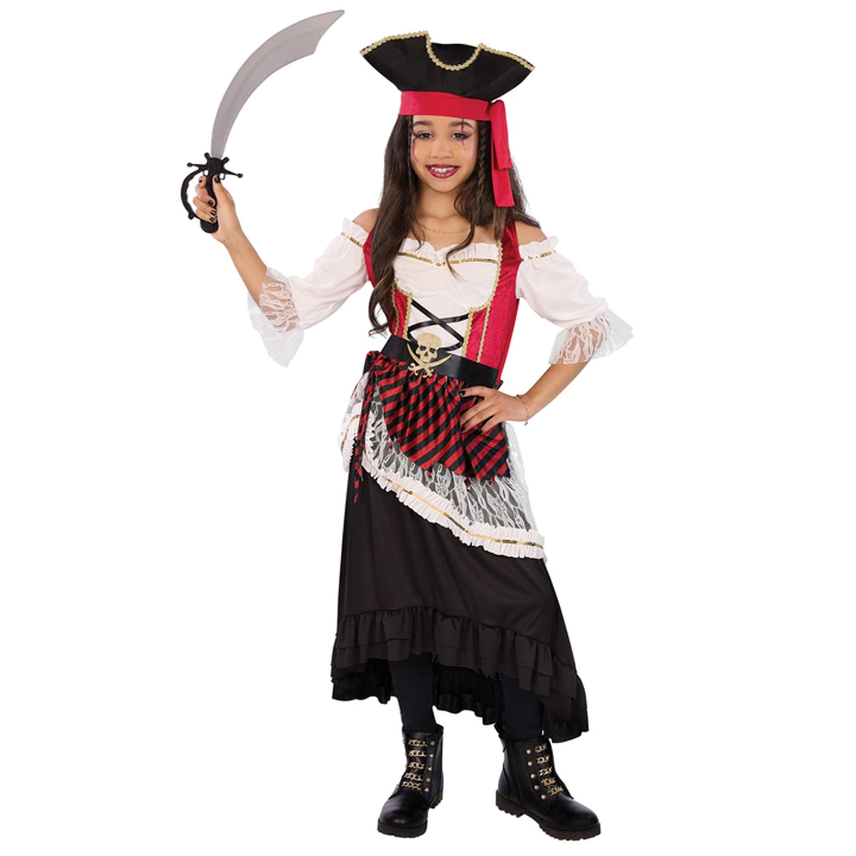 KAI YEE LIMITED Costumes Pirate of the Sea Dress Costume for Kids, Dress and Hat