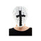 KBW GLOBAL CORP Costume Accessories Full Face Mask With Black Cross for Adults, 1 Count 831687040429