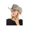 KBW GLOBAL CORP Costume Accessories Grey Leather Cowboy Hat for Adults