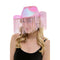 KBW GLOBAL CORP Costume Accessories Iridescent Pink Cowboy Hat with Fringe for Adults 831687065361