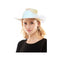 KBW GLOBAL CORP Costume Accessories Iridescent White Cowboy Hat for Adults