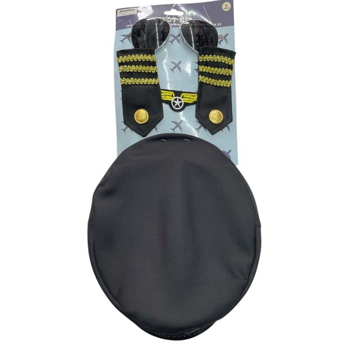 KBW GLOBAL CORP Costume Accessories Pilot Accessory Kit for Adults 831687073601