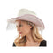 KBW GLOBAL CORP Costume Accessories Pink Cowboy Hat with Fringe for Adults