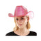 KBW GLOBAL CORP Costume Accessories Pink Rhinestone Cowboy Hat for Adults 831687044120