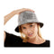 KBW GLOBAL CORP Costume Accessories Silver Hat with Precious Stones for Adults