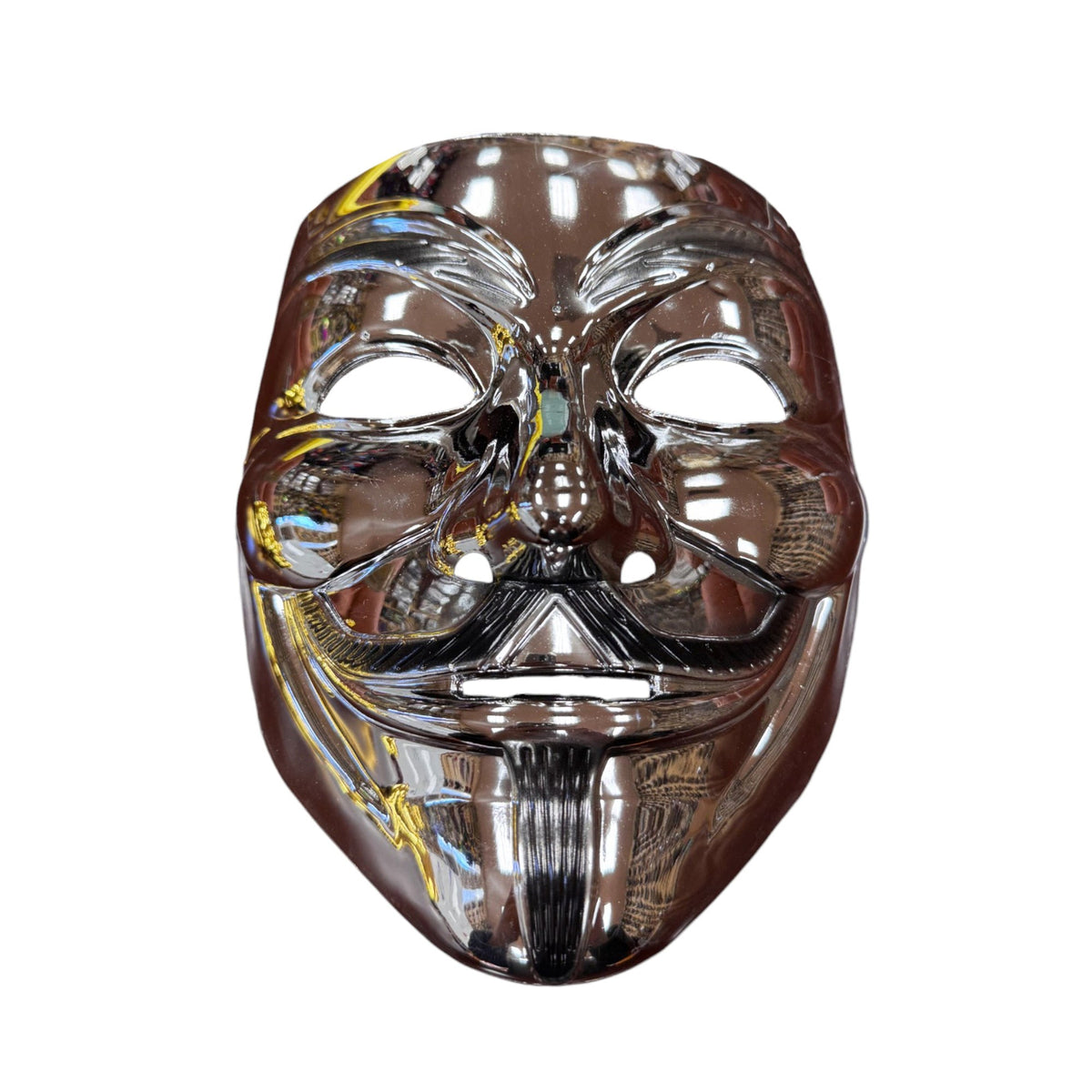 KBW GLOBAL CORP Costume Accessories Silver Vendetta Face Mask for Adults 831687073687