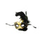KBW GLOBAL CORP Costume Accessories Venitian Mask With Ostrich Feather Gold ,1 count 831687011597