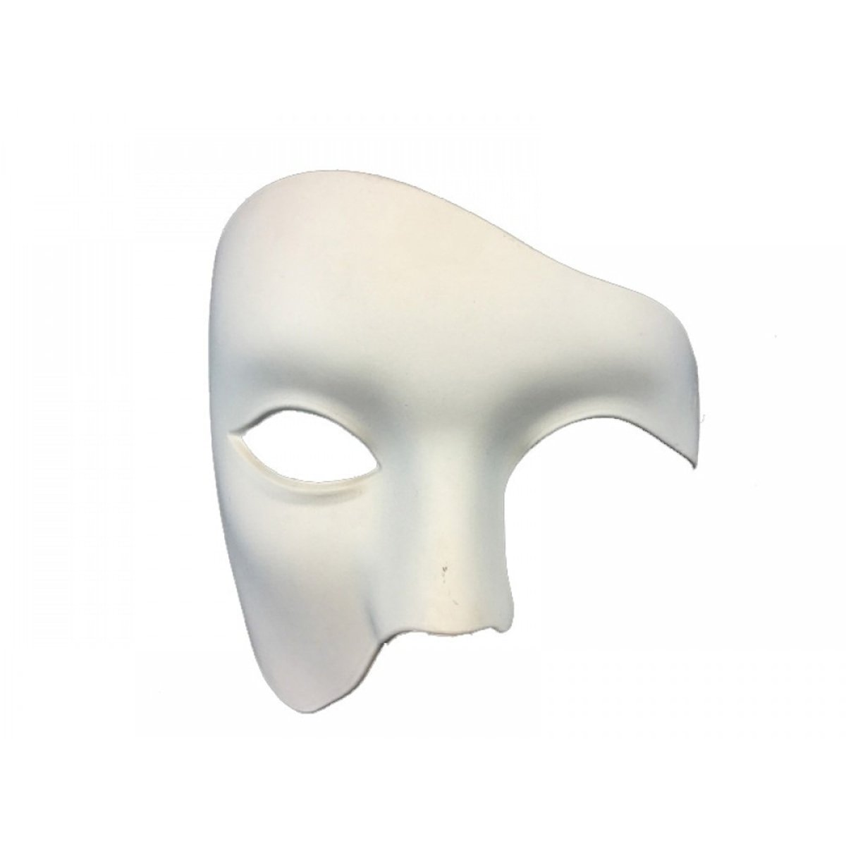 KBW GLOBAL CORP Costume Accessories White Venetian Phantom Mask, 1 Count 831687134840