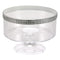 KINGZAK INDUSTRIES INC Candy Bar Clear Plastic Trifle Bowl with Jewel Accent, 40 Oz, 1 Count 763615603706