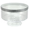 KINGZAK INDUSTRIES INC Candy Bar Clear Plastic Trifle Bowl with Jewel Accent, 80 Oz, 1 Count 763615603713