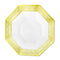 KINGZAK INDUSTRIES INC Disposable-Plasticware Gold Octagon Shaped Plastic Bowls, 14 Oz, 10 Count 763615342940