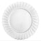 KINGZAK INDUSTRIES INC Disposable-Plasticware White Large Scalloped Lunch Plastic Plates, 10 Inches, 10 Count 763615325905