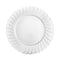 KINGZAK INDUSTRIES INC Disposable-Plasticware White Small Scalloped Dessert Plastic Plates, 7 Inches, 10 Count 763615325974