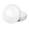 KINGZAK INDUSTRIES INC Plasticware Round Plate 9In., White & Silver, 10 Count 763615333092