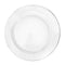 KINGZAK INDUSTRIES INC Plasticware Round Plate 9In., White & Silver, 10 Count 763615333092