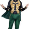 KROEGER Costumes Marvel Loki Qualux Costume for Adults, Black, Jumpsuit and Cape